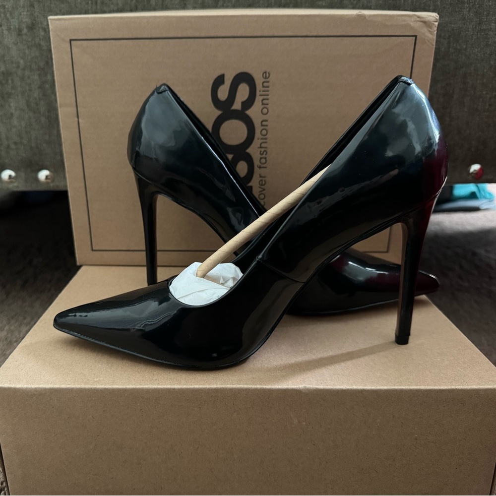 ASOS DESIGN Passion stiletto pumps in black